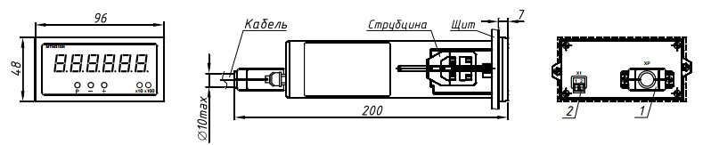 рис.  3 -  Монтажный чертёж МТМ310И